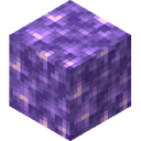 Block of Amethyst.png: Inventory sprite for Block of Amethyst in Minecraft as shown in-game linking to Block of Amethyst with description: Block of Amethyst