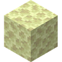 End Stone.png: Inventory sprite for End Stone in Minecraft as shown in-game linking to End Stone with description: End Stone