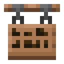Jungle Hanging Sign.png: Inventory sprite for Jungle Hanging Sign in Minecraft as shown in-game linking to Jungle Hanging Sign with description: Jungle Hanging Sign
