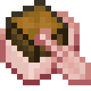Cherry Boat with Chest.png: Inventory sprite for Cherry Boat with Chest in Minecraft as shown in-game linking to Cherry Boat with Chest with description: Cherry Boat with Chest