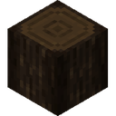 Dark Oak Log.png: Inventory sprite for Dark Oak Log in Minecraft as shown in-game linking to Dark Oak Log with description: Dark Oak Log