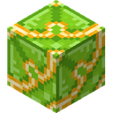Lime Glazed Terracotta.png: Inventory sprite for Lime Glazed Terracotta in Minecraft as shown in-game linking to Lime Glazed Terracotta with description: Lime Glazed Terracotta