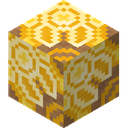 Yellow Glazed Terracotta.png: Inventory sprite for Yellow Glazed Terracotta in Minecraft as shown in-game linking to Yellow Glazed Terracotta with description: Yellow Glazed Terracotta
