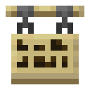 Birch Hanging Sign.png: Inventory sprite for Birch Hanging Sign in Minecraft as shown in-game linking to Birch Hanging Sign with description: Birch Hanging Sign
