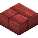 Cinnabar Brick Slab.png: Inventory sprite for Cinnabar Brick Slab in Minecraft as shown in-game linking to Cinnabar Brick Slab with description: Cinnabar Brick Slab