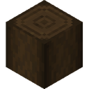 Stripped Dark Oak Log.png: Inventory sprite for Stripped Dark Oak Log in Minecraft as shown in-game linking to Stripped Dark Oak Log with description: Stripped Dark Oak Log