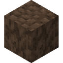 Dirt.png: Inventory sprite for Dirt in Minecraft as shown in-game linking to Dirt with description: Dirt