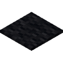 Black Carpet.png: Inventory sprite for Black Carpet in Minecraft as shown in-game linking to Black Carpet with description: Black Carpet