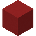 Red Concrete.png: Inventory sprite for Red Concrete in Minecraft as shown in-game linking to Red Concrete with description: Red Concrete