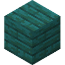 Warped Planks.png: Inventory sprite for Warped Planks in Minecraft as shown in-game linking to Warped Planks with description: Warped Planks