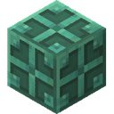 Oxidized Copper Bulb.png: Inventory sprite for Oxidized Copper Bulb in Minecraft as shown in-game linking to Oxidized Copper Bulb with description: Oxidized Copper Bulb