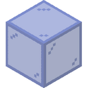 Blue Stained Glass.png: Inventory sprite for Blue Stained Glass in Minecraft as shown in-game linking to Blue Stained Glass with description: Blue Stained Glass