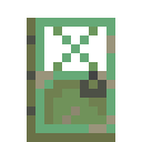 Weathered Copper Door.png: Inventory sprite for Weathered Copper Door in Minecraft as shown in-game linking to Weathered Copper Door with description: Weathered Copper Door