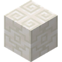 Chiseled Quartz Block.png: Inventory sprite for Chiseled Quartz Block in Minecraft as shown in-game linking to Chiseled Quartz Block with description: Chiseled Quartz Block