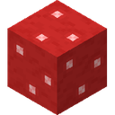 Red Mushroom Block.png: Inventory sprite for Red Mushroom Block in Minecraft as shown in-game linking to Red Mushroom Block with description: Red Mushroom Block