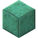 Waxed Oxidized Copper.png: Inventory sprite for Waxed Oxidized Copper in Minecraft as shown in-game linking to Waxed Oxidized Copper with description: Waxed Oxidized Copper