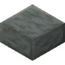Polished Tuff Slab.png: Inventory sprite for Polished Tuff Slab in Minecraft as shown in-game