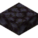 Blackstone Slab.png: Inventory sprite for Blackstone Slab in Minecraft as shown in-game linking to Blackstone Slab with description: Blackstone Slab