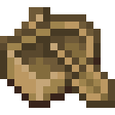 Oak Boat.png: Inventory sprite for Oak Boat in Minecraft as shown in-game linking to Oak Boat with description: Oak Boat