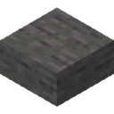 Polished Deepslate Slab.png: Inventory sprite for Polished Deepslate Slab in Minecraft as shown in-game linking to Polished Deepslate Slab with description: Polished Deepslate Slab