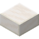 Quartz Slab.png: Inventory sprite for Quartz Slab in Minecraft as shown in-game linking to Quartz Slab with description: Quartz Slab