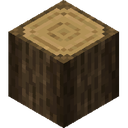 Oak Log.png: Inventory sprite for Oak Log in Minecraft as shown in-game linking to Oak Log with description: Oak Log