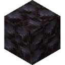 Blackstone Wall.png: Inventory sprite for Blackstone Wall in Minecraft as shown in-game linking to Blackstone Wall with description: Blackstone Wall