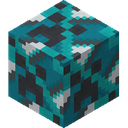Cyan Glazed Terracotta.png: Inventory sprite for Cyan Glazed Terracotta in Minecraft as shown in-game linking to Cyan Glazed Terracotta with description: Cyan Glazed Terracotta
