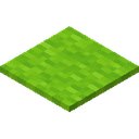 Lime Carpet.png: Inventory sprite for Lime Carpet in Minecraft as shown in-game linking to Lime Carpet with description: Lime Carpet