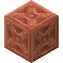Waxed Chiseled Copper.png: Inventory sprite for Waxed Chiseled Copper in Minecraft as shown in-game