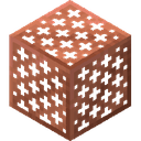 Waxed Copper Grate.png: Inventory sprite for Waxed Copper Grate in Minecraft as shown in-game linking to Waxed Copper Grate with description: Waxed Copper Grate