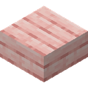 Cherry Slab.png: Inventory sprite for Cherry Slab in Minecraft as shown in-game linking to Cherry Slab with description: Cherry Slab