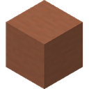 Terracotta.png: Inventory sprite for Terracotta in Minecraft as shown in-game linking to Terracotta with description: Terracotta