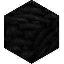 Block of Coal.png: Inventory sprite for Block of Coal in Minecraft as shown in-game linking to Block of Coal with description: Block of Coal