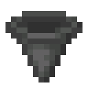 Hopper.png: Inventory sprite for Hopper in Minecraft as shown in-game linking to Hopper with description: Hopper
