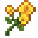 Sunflower.png: Inventory sprite for Sunflower in Minecraft as shown in-game linking to Sunflower with description: Sunflower