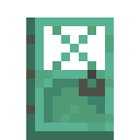 Oxidized Copper Door.png: Inventory sprite for Oxidized Copper Door in Minecraft as shown in-game linking to Oxidized Copper Door with description: Oxidized Copper Door