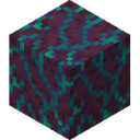 Warped Hyphae.png: Inventory sprite for Warped Hyphae in Minecraft as shown in-game linking to Warped Hyphae with description: Warped Hyphae
