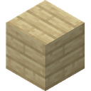 Birch Planks.png: Inventory sprite for Birch Planks in Minecraft as shown in-game linking to Birch Planks with description: Birch Planks
