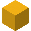 Yellow Concrete.png: Inventory sprite for Yellow Concrete in Minecraft as shown in-game linking to Yellow Concrete with description: Yellow Concrete