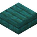 Warped Slab.png: Inventory sprite for Warped Slab in Minecraft as shown in-game linking to Warped Slab with description: Warped Slab