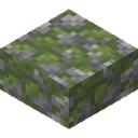 Mossy Cobblestone Slab.png: Inventory sprite for Mossy Cobblestone Slab in Minecraft as shown in-game linking to Mossy Cobblestone Slab with description: Mossy Cobblestone Slab