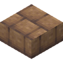 Mud Brick Slab.png: Inventory sprite for Mud Brick Slab in Minecraft as shown in-game linking to Mud Brick Slab with description: Mud Brick Slab