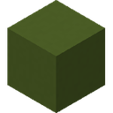 Green Concrete.png: Inventory sprite for Green Concrete in Minecraft as shown in-game linking to Green Concrete with description: Green Concrete