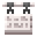 Pale Oak Hanging Sign.png: Inventory sprite for Pale Oak Hanging Sign in Minecraft as shown in-game linking to Pale Oak Hanging Sign with description: Pale Oak Hanging Sign
