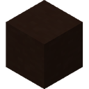 Black Terracotta.png: Inventory sprite for Black Terracotta in Minecraft as shown in-game linking to Black Terracotta with description: Black Terracotta