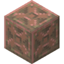 Waxed Exposed Chiseled Copper.png: Inventory sprite for Waxed Exposed Chiseled Copper in Minecraft as shown in-game linking to Waxed Exposed Chiseled Copper with description: Waxed Exposed Chiseled Copper