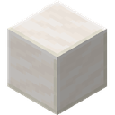 Block of Quartz.png: Inventory sprite for Block of Quartz in Minecraft as shown in-game linking to Block of Quartz with description: Block of Quartz