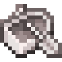 Pale Oak Boat.png: Inventory sprite for Pale Oak Boat in Minecraft as shown in-game linking to Pale Oak Boat with description: Pale Oak Boat