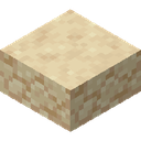 Sandstone Slab.png: Inventory sprite for Sandstone Slab in Minecraft as shown in-game linking to Sandstone Slab with description: Sandstone Slab